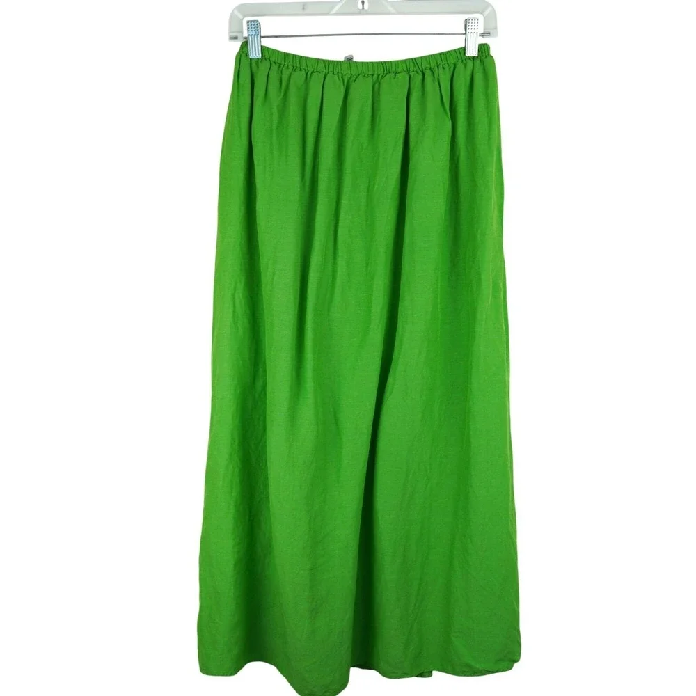 Stockholm Atelier X Other Stories Women Green A-Line Midi Skirt Size 4‎